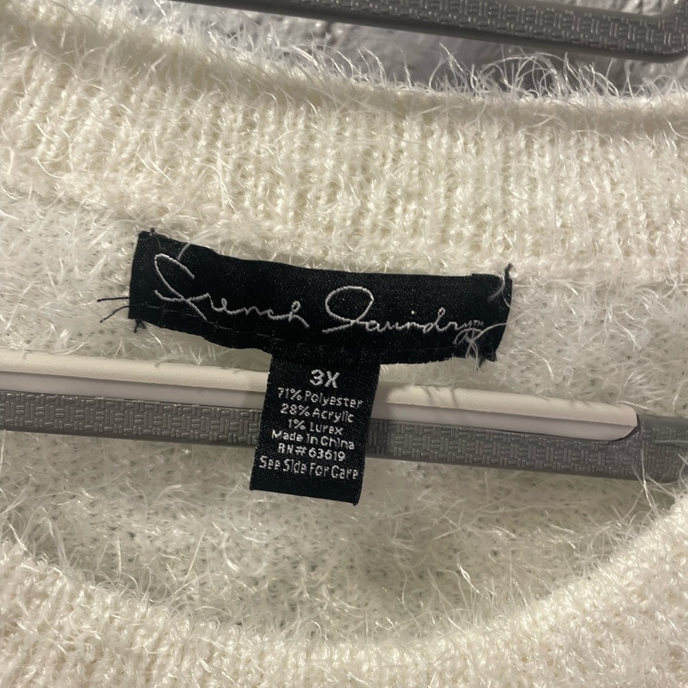 French Laundry Cream and Tan Sweater with Deer Motif - Picture 4 of 6